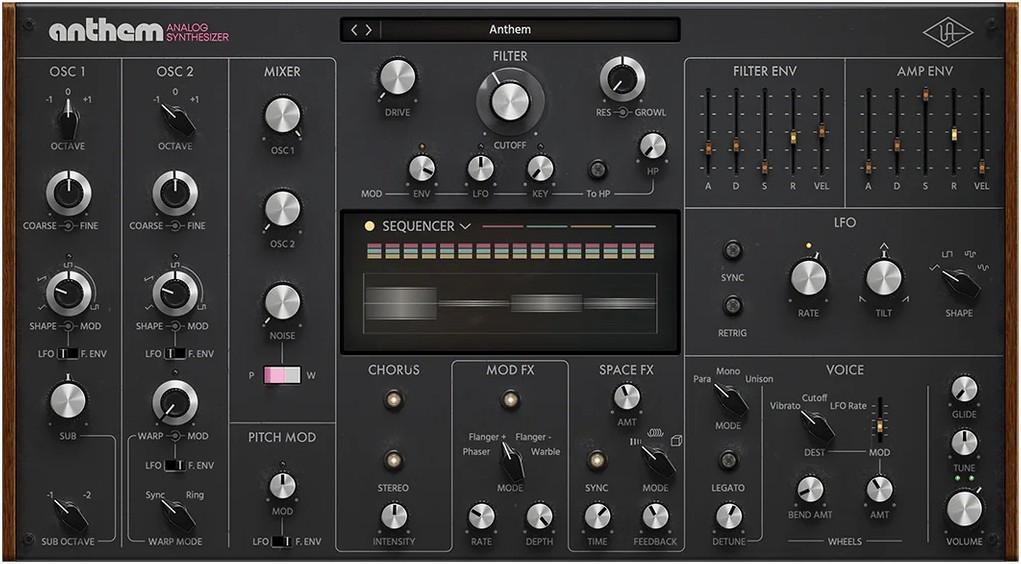 Universal Audio Anthem Analog Synthesizer Universal Audio Anthem Analog Synthesizer