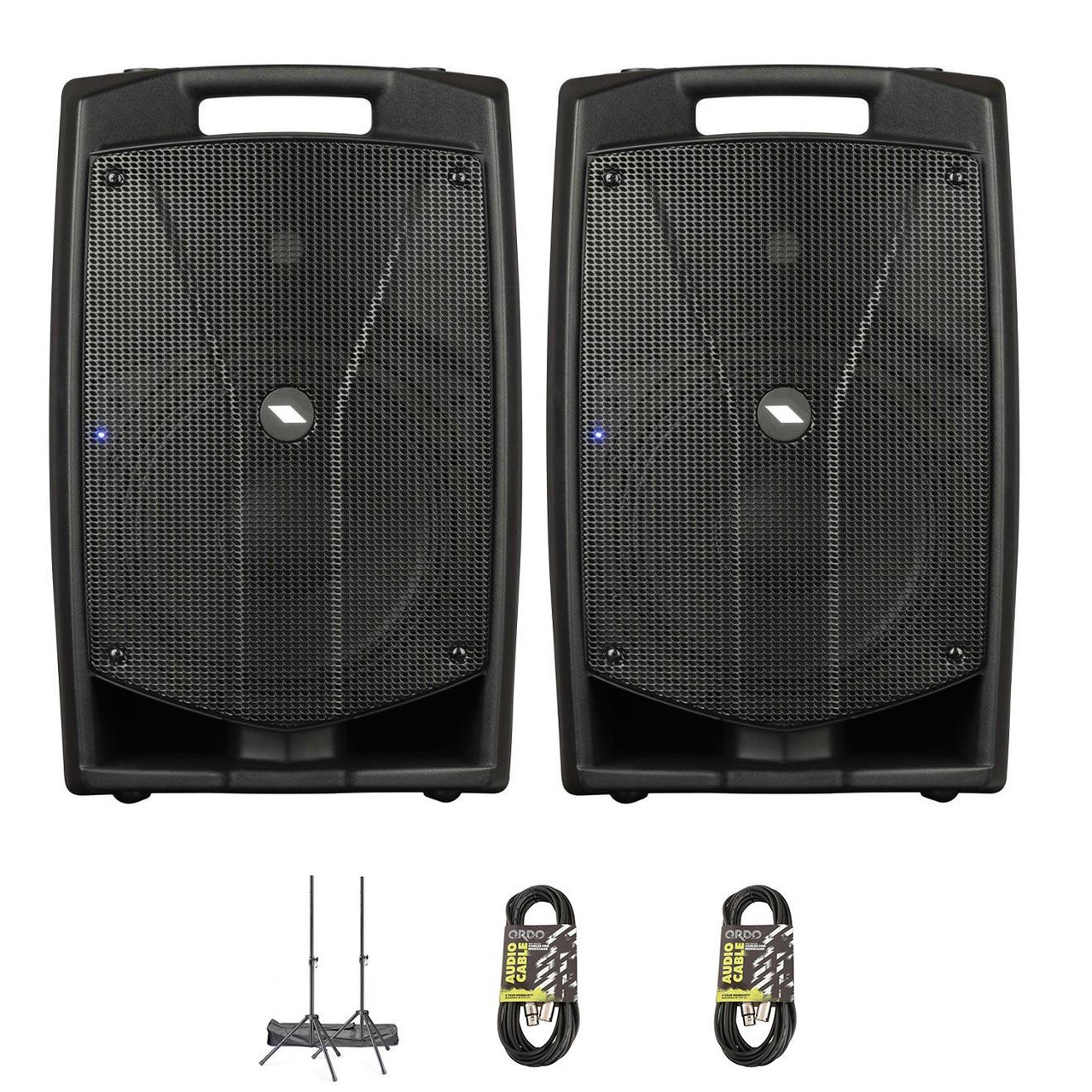 Proel V10PRO Active Speaker Bundle with Stands and Cables Proel V10PRO Active Speaker Bundle with Stands and Cables