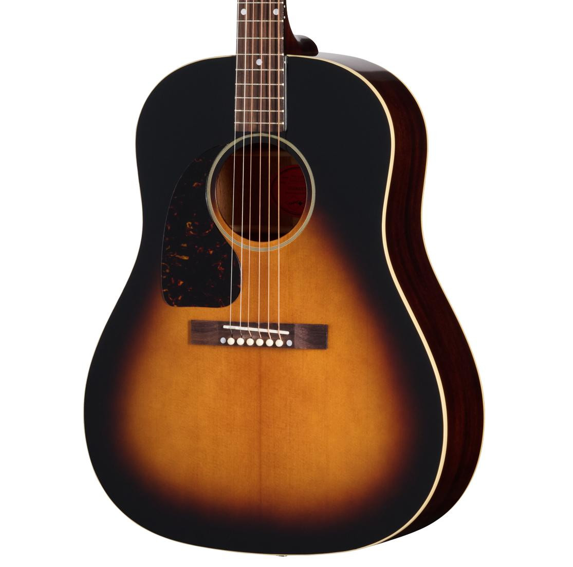 Epiphone Inspired By Gibson Custom 1942 Banner J-45 Reissue Vintage Sunburst, Left Handed