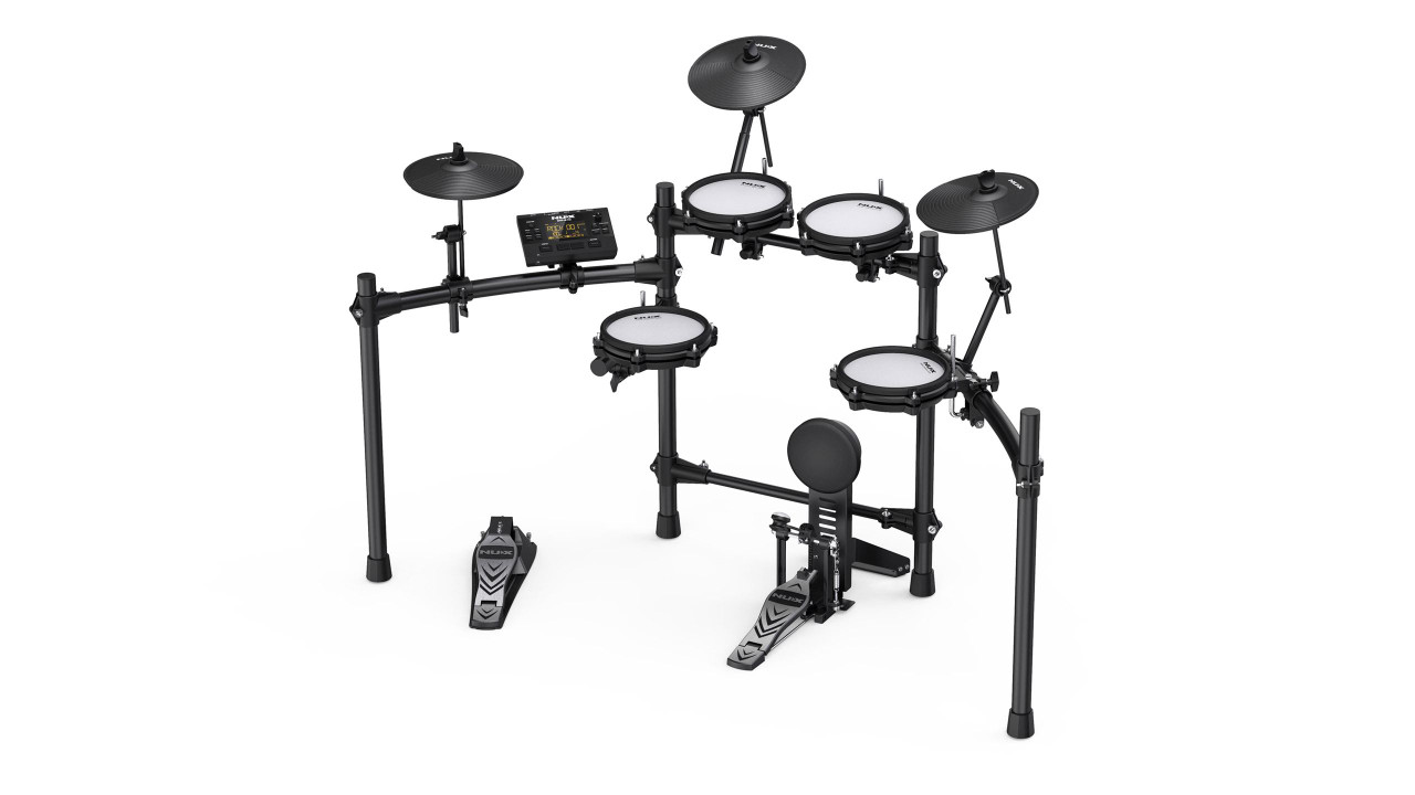 NUX DM-210 Mesh Electronic Drum Kit Bundle inc Throne and Headphones NUX DM-210 Mesh Electronic Drum Kit Bundle inc Throne and Headphones