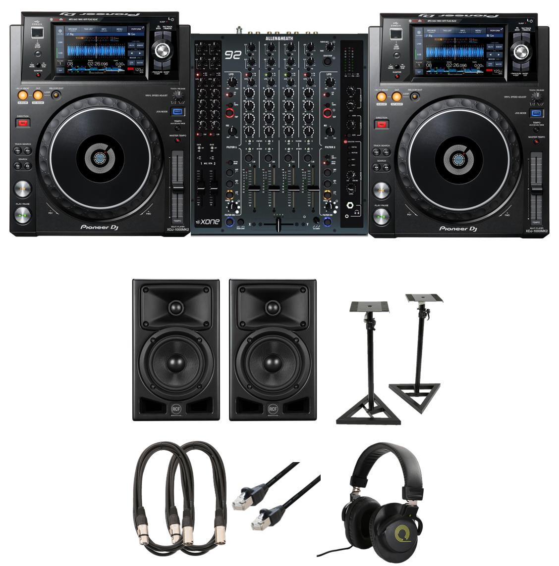 Pioneer XDJ-700 & Allen & Heath XONE92 Speaker Bundle - Andertons