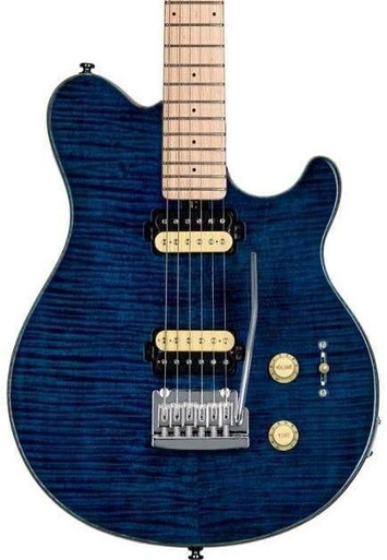 k*a様 Sterling by MUSIC MAN SUB Series ステ Sterling by Music Man Sub Axis AX3FM Flame Maple Top in Trans
