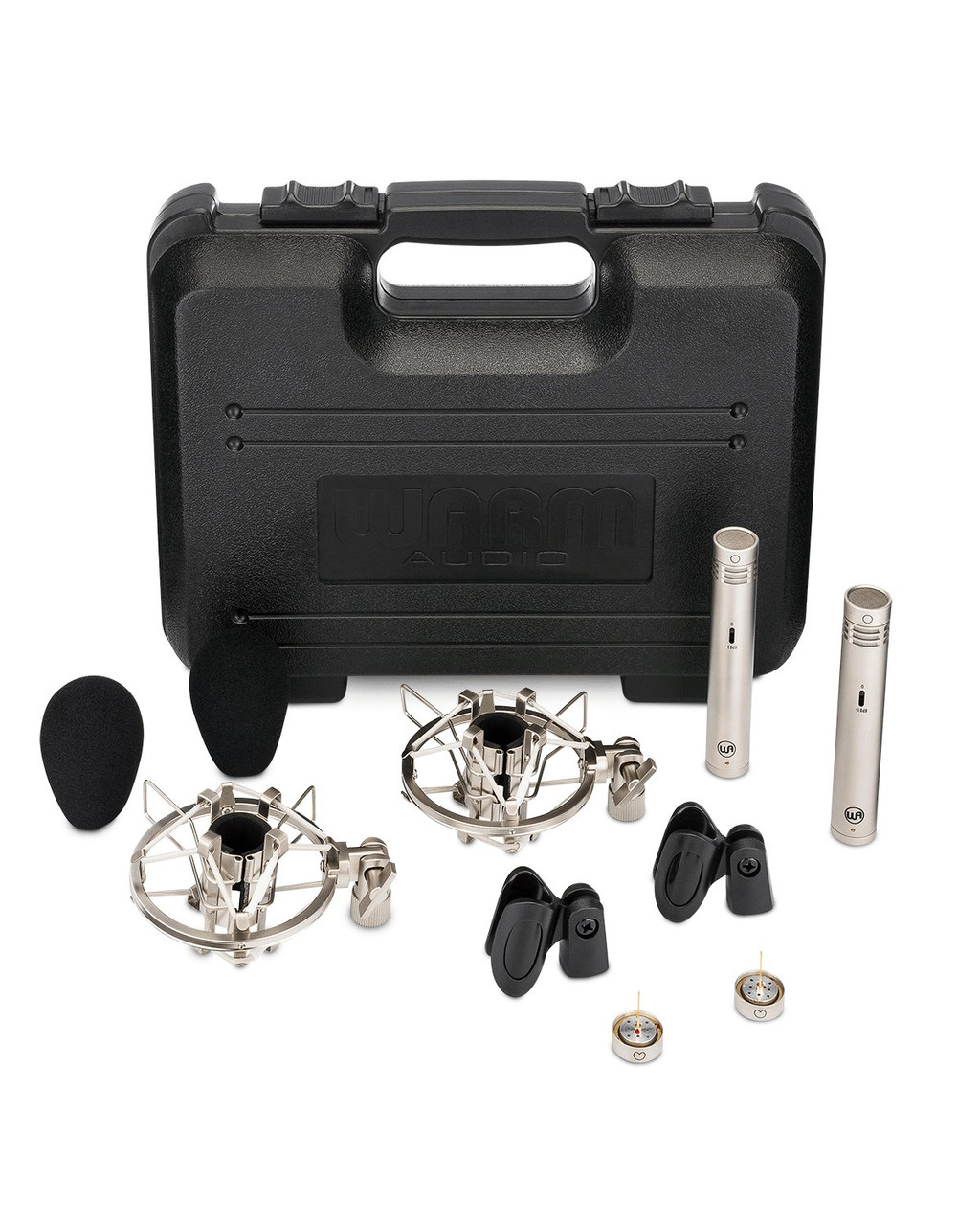 Warm Audio WA-84 Condensor Microphone Stereo Pair with Omni & Cardioid Capsules - Nickel Warm Audio WA-84 Condensor Microphone Stereo Pair with Omni & Cardioid Capsules - Nickel
