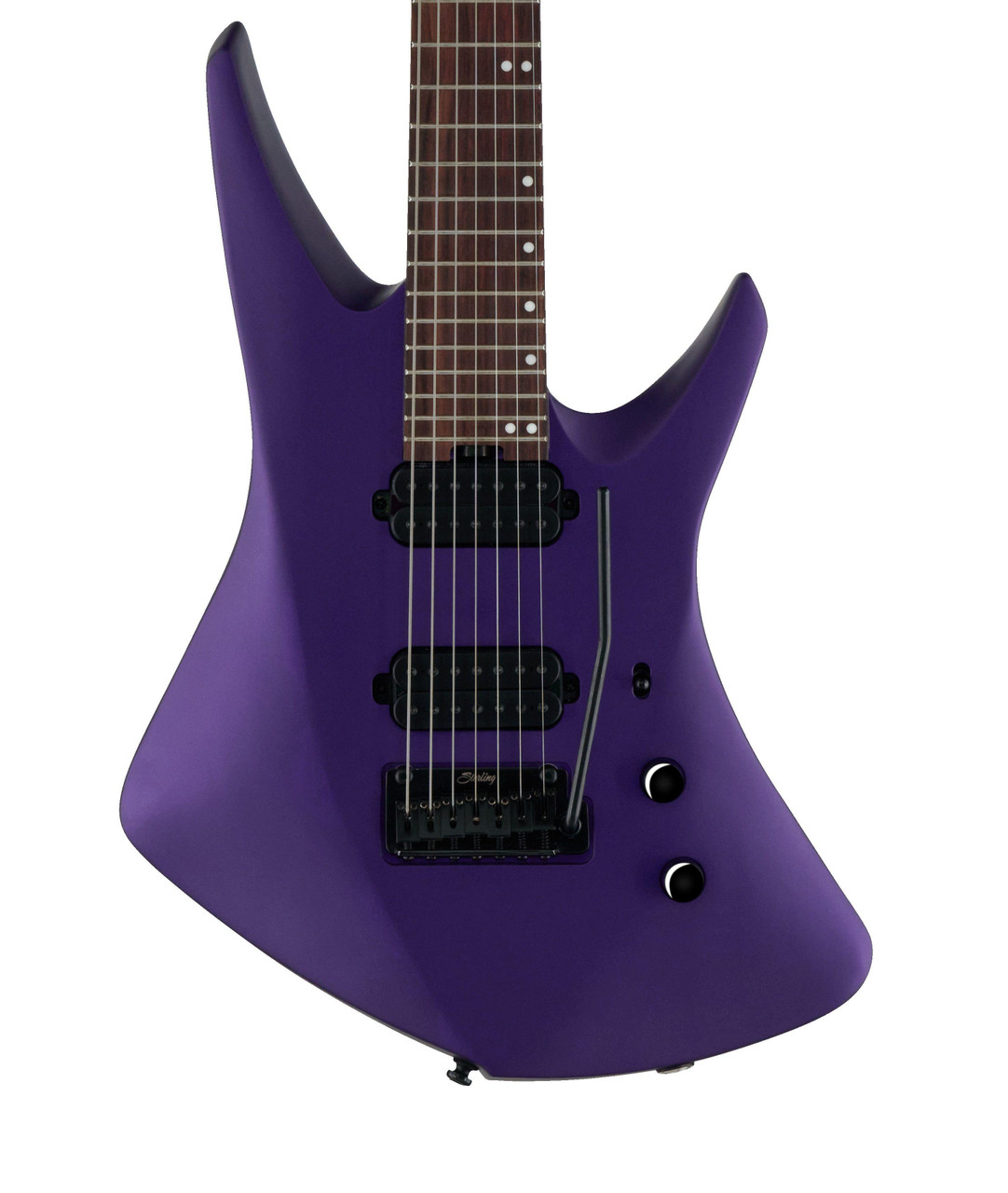 Sterling by Music Man Kaizen 7-String Electric Guitar in Firemist Purple Satin