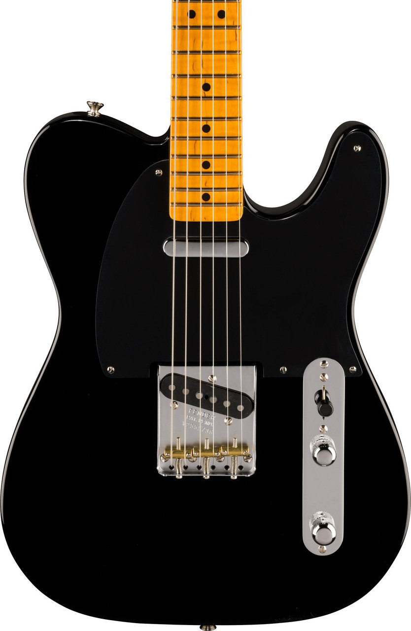 Fender American Vintage II 1951 Telecaster in Black, Flame Maple Neck Fender American Vintage II 1951 Telecaster in Black, Flame Maple Neck