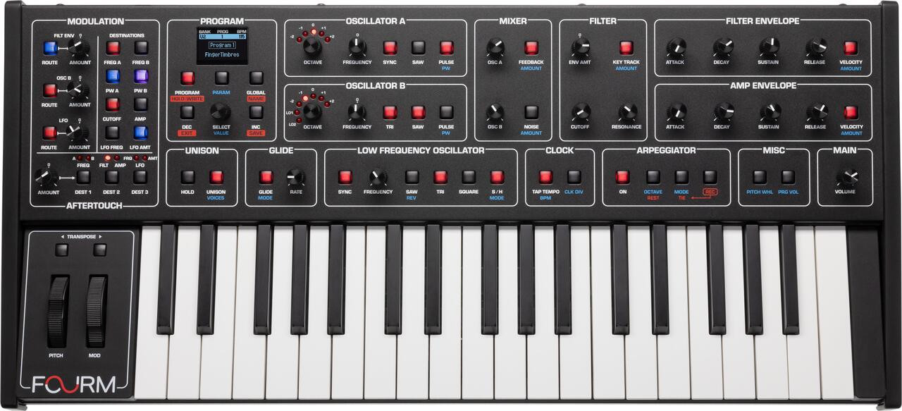 Sequential Fourm Polyphonic Analogue Synthesizer