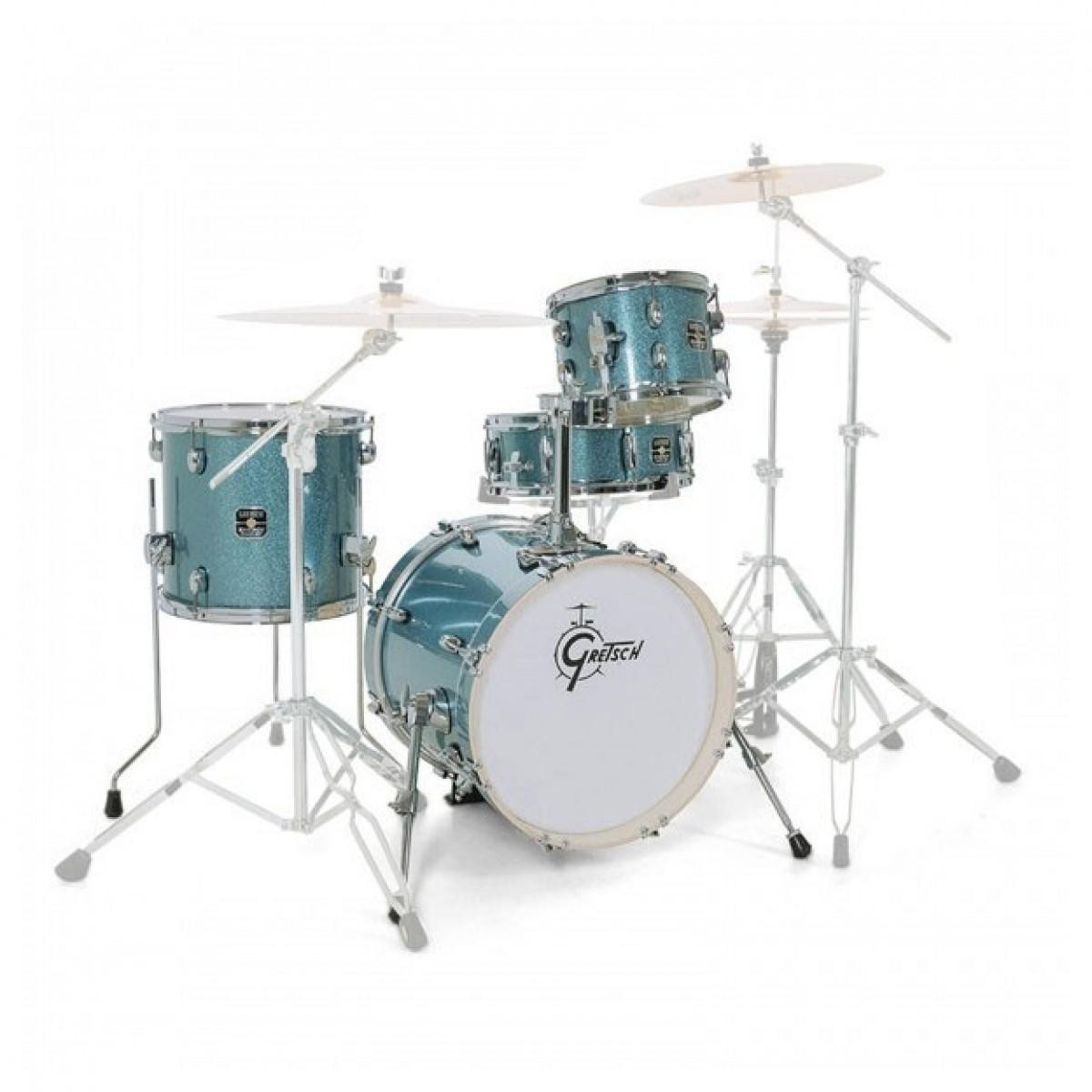 Gretsch Energy Street 16" Acoustic Drum Kit in Blue Sparkle Gretsch Energy Street 16" Acoustic Drum Kit in Blue Sparkle