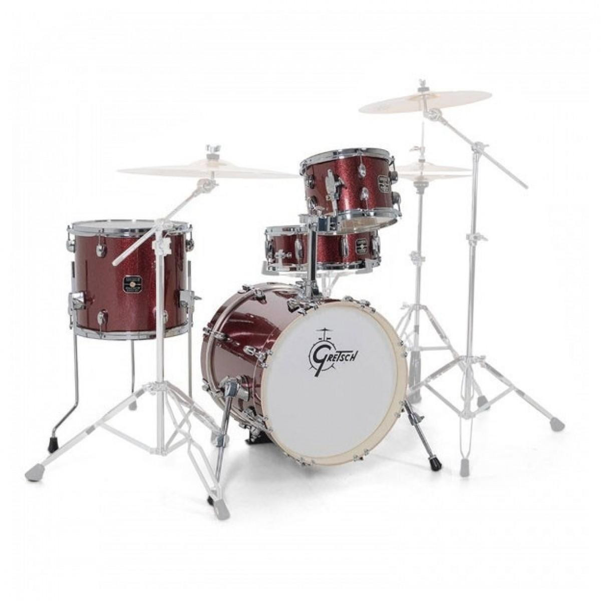 Gretsch Energy Street 16" Acoustic Drum Kit in Ruby Sparkle Gretsch Energy Street 16" Acoustic Drum Kit in Ruby Sparkle
