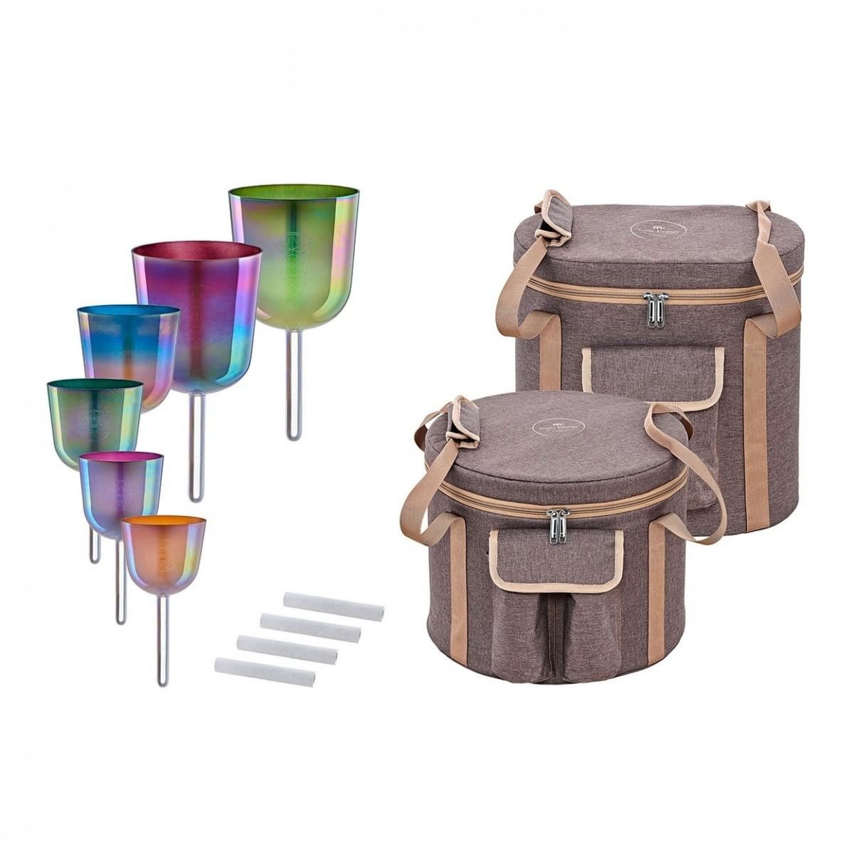 Meinl Sonic Energy 6-piece Essence Solfeggio Crystal Singing Bowl Set Meinl Sonic Energy 6-piece Essence Solfeggio Crystal Singing Bowl Set