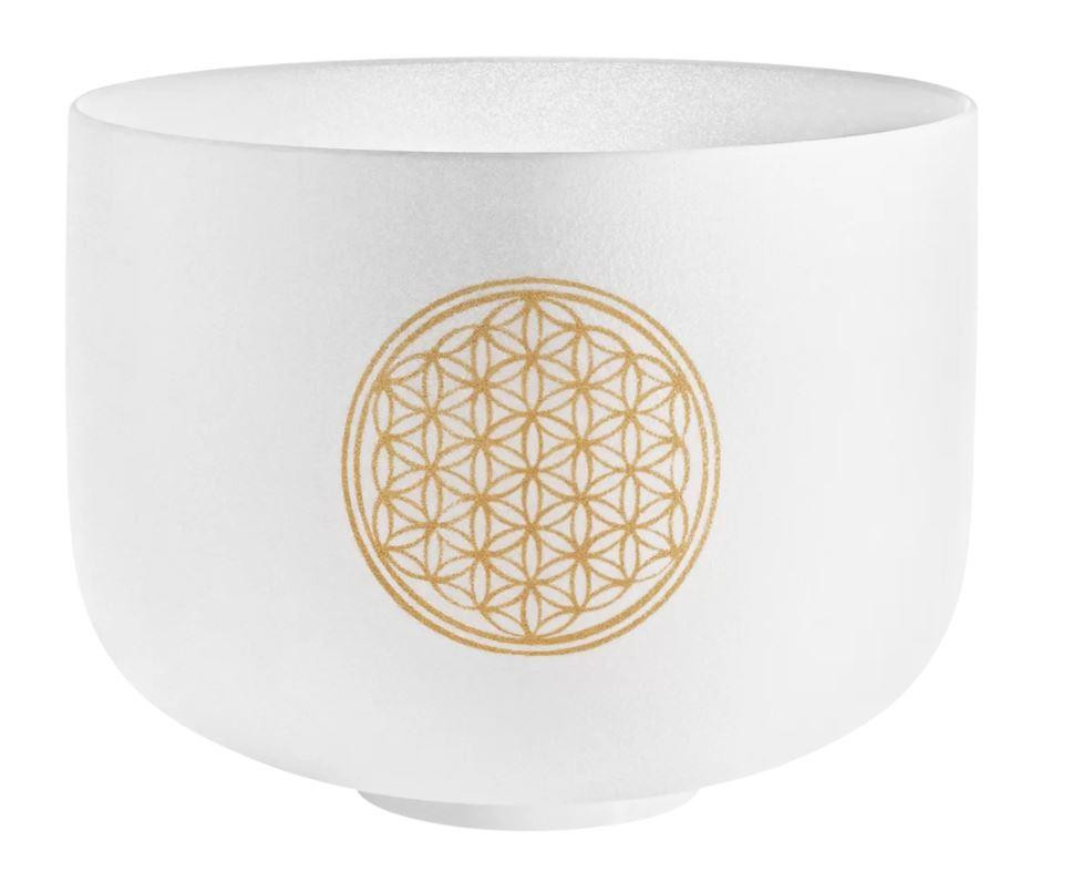 Meinl Sonic Energy Planetary Tuned Crystal Singing Bowl 10", Flower of Life Meinl Sonic Energy Planetary Tuned Crystal Singing Bowl 10", Flower of Life