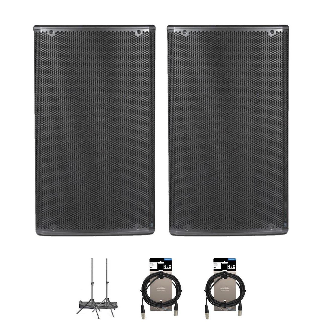 dB Technologies OPERA15 15" PA Speaker Bundle With Cables & Stands dB Technologies OPERA15 15" PA Speaker Bundle With Cables & Stands