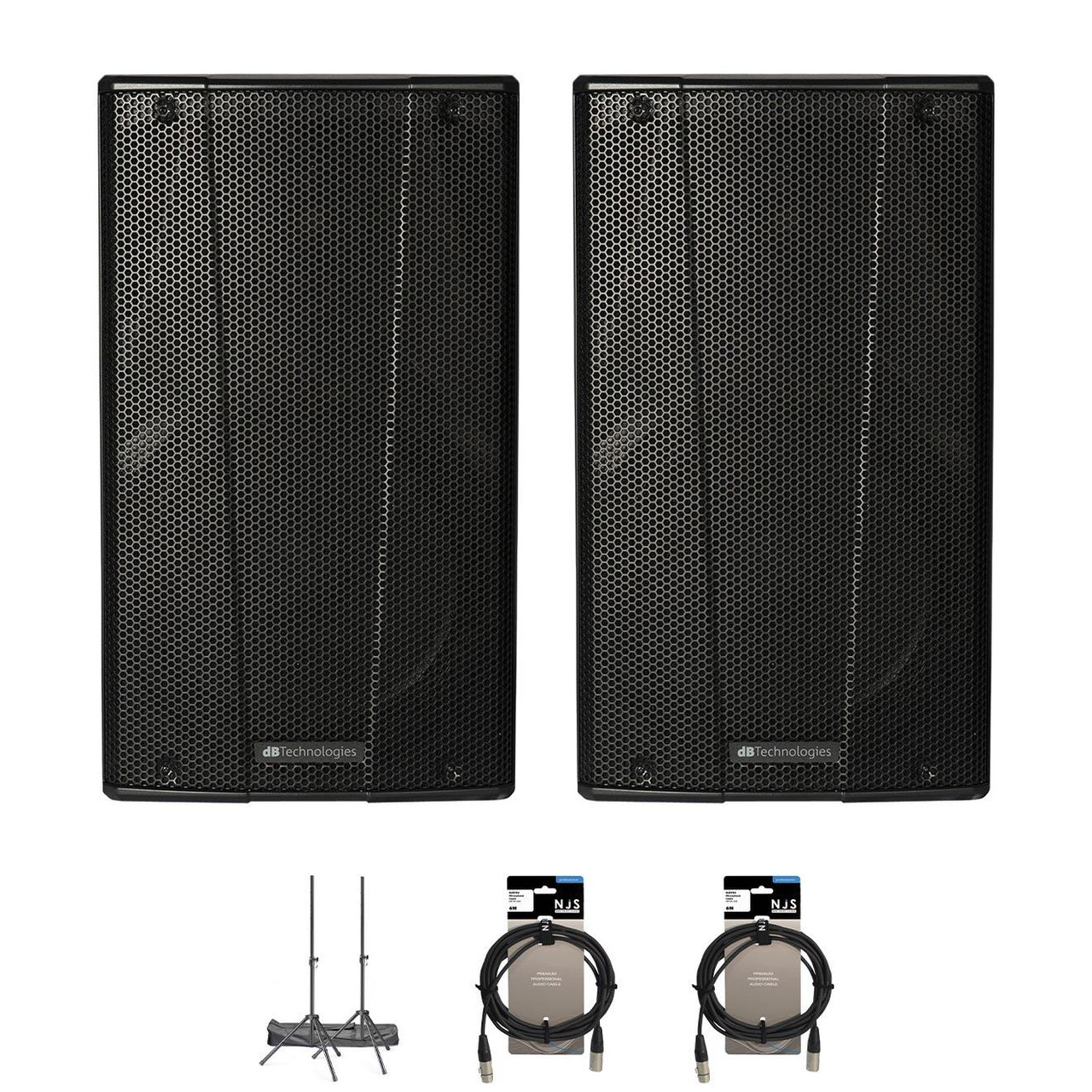 dB Technologies BH10 10" PA Speaker Bundle With Cables & Stands dB Technologies BH10 10" PA Speaker Bundle With Cables & Stands