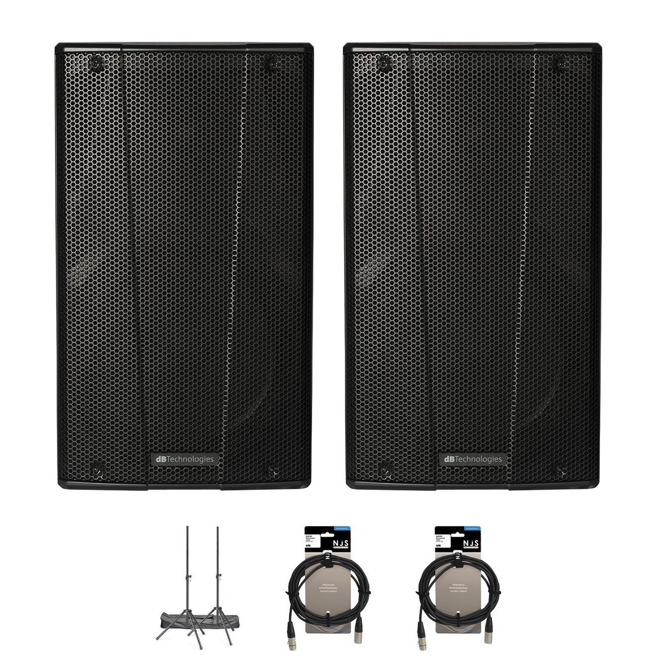 dB Technologies BH15 15" PA Speaker Bundle With Cables & Stands