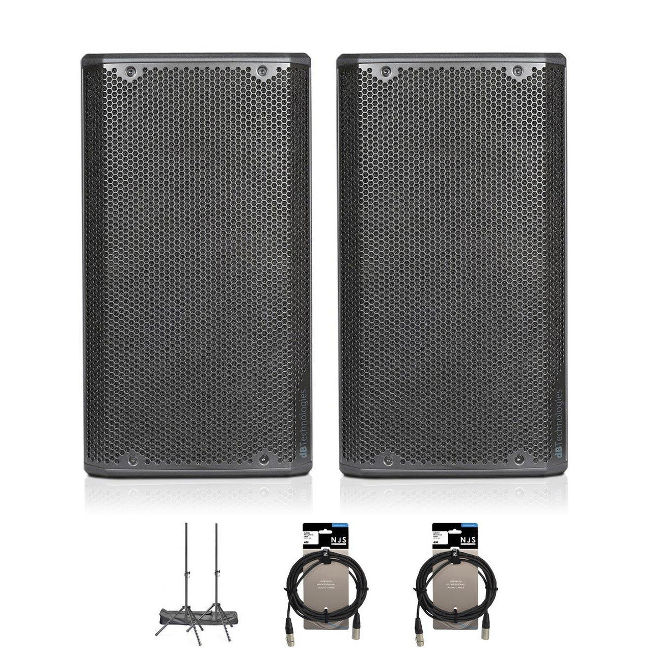 dB Technologies OPERA10 10" PA Speaker Bundle With Cables & Stands dB Technologies OPERA10 10" PA Speaker Bundle With Cables & Stands