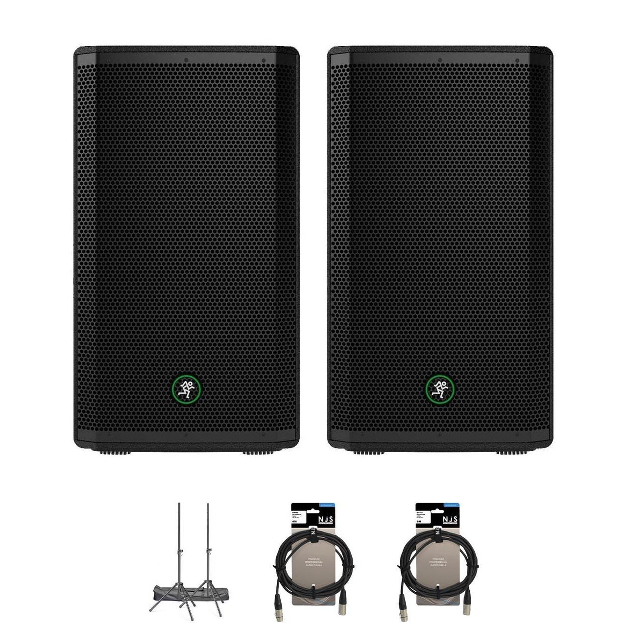 Mackie Thrash 12 Active 12" PA Speaker Bundle With Cables & Stands Mackie Thrash 12 Active 12" PA Speaker Bundle With Cables & Stands