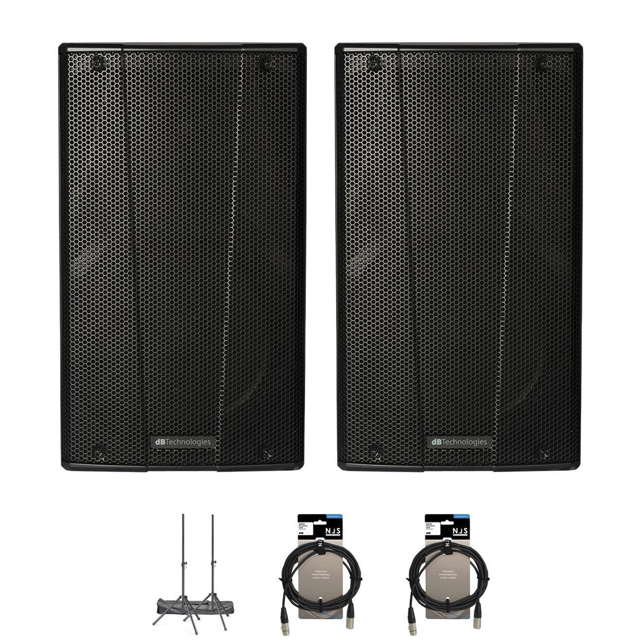 dB Technologies BH12 12" PA Speaker Bundle With Cables & Stands dB Technologies BH12 12" PA Speaker Bundle With Cables & Stands
