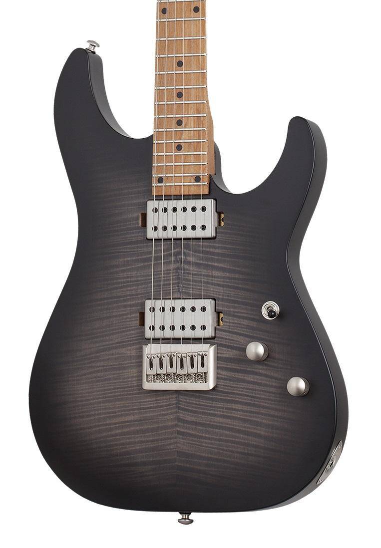 Schecter C-1 Standard Plus Electric Guitar in Trans Black Burst