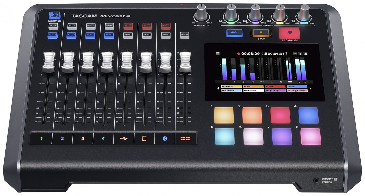 Tascam Mixcast-4 Podcast Recording Console with Built-in Recorder / USB Interface Tascam Mixcast-4 Podcast Recording Console with Built-in Recorder / USB Interface