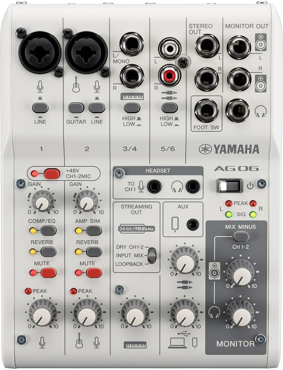 Yamaha AG06MK2 White