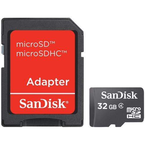 Western Digital SanDisk 32GB Class 4 Micro SDHC Card Western Digital SanDisk 32GB Class 4 Micro SDHC Card