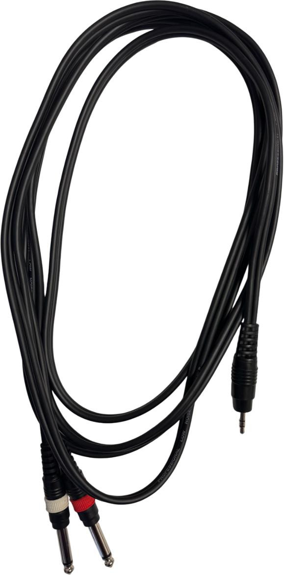 Ordo 3.5mm TRS Jack - Twin 6.3mm Mono Jack - 3M Ordo 3.5mm TRS Jack - Twin 6.3mm Mono Jack - 3M