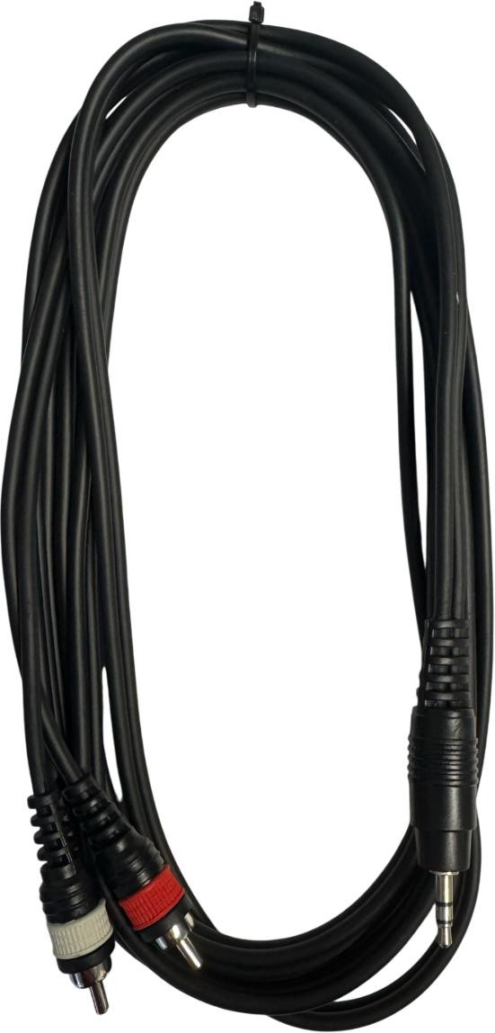 Ordo 3.5mm TRS Jack - Twin RCA Male - 3M Ordo 3.5mm TRS Jack - Twin RCA Male - 3M