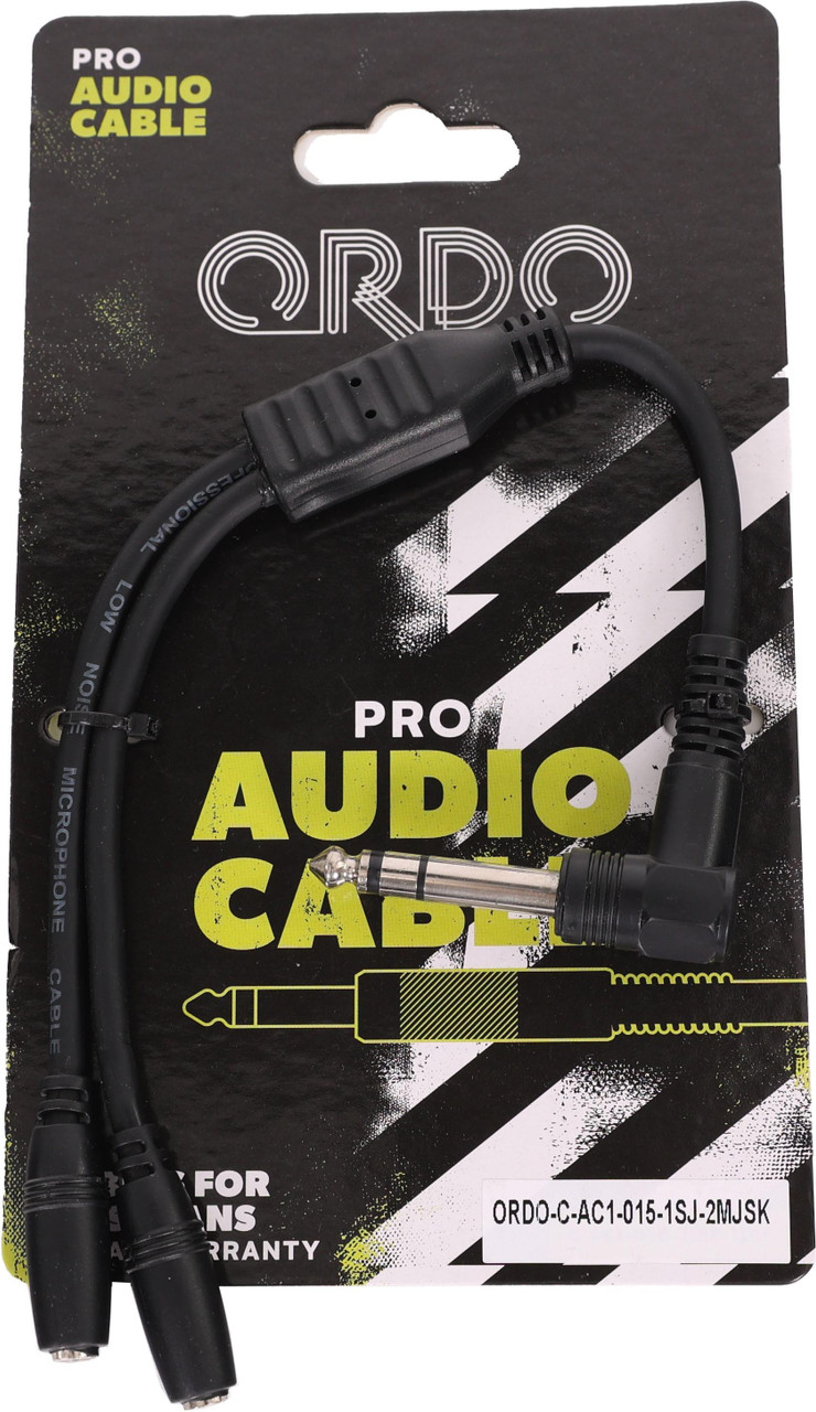 Ordo Headphone Splitter Cable 6.3mm - Twin 3.5mm Ordo Headphone Splitter Cable 6.3mm - Twin 3.5mm