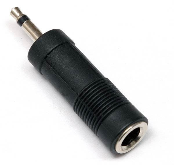 3.5mm Mono Jack to 6.35mm Mono Socket Adaptor 3.5mm Mono Jack to 6.35mm Mono Socket Adaptor