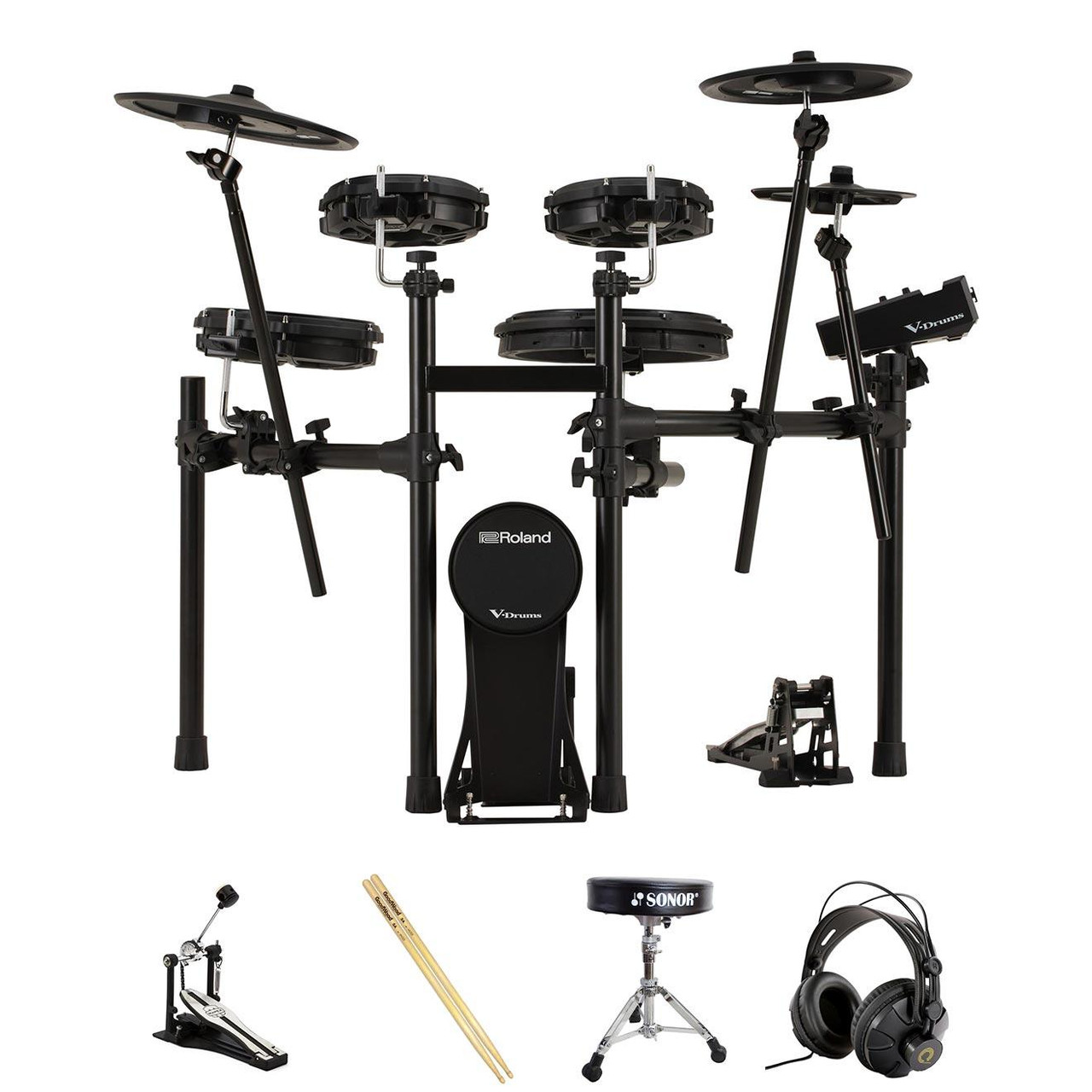 Roland TD313 Kit with throne, pedal, headphones, sticks Roland TD313 Kit with throne, pedal, headphones, sticks
