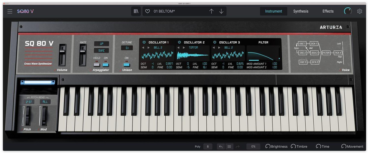 Arturia SQ80 V Plugin Arturia SQ80 V Plugin
