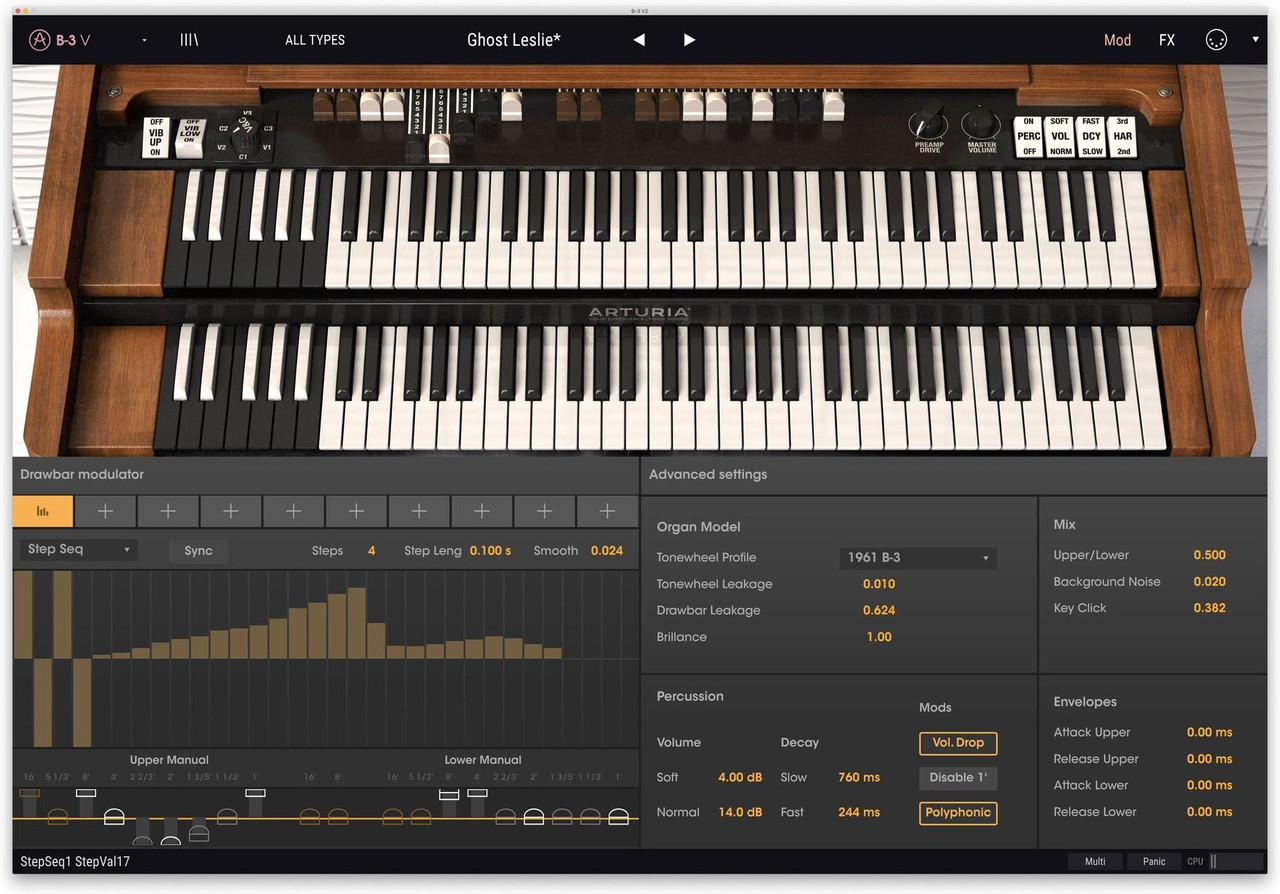 Arturia B-3 V Plugin Arturia B-3 V Plugin