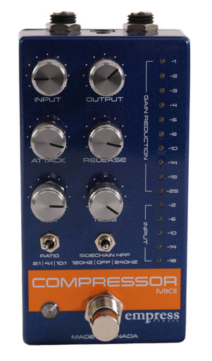 Empress Effects Compressor MKII Pedal in Blue - Andertons Music Co.