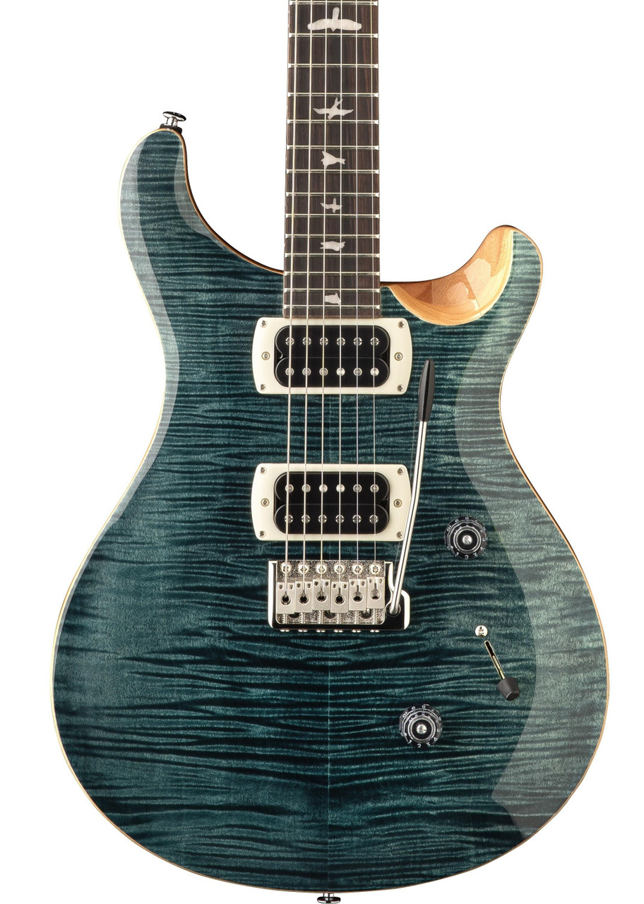 PRS SE Custom 24-08 Quilt Electric Guitar in Lake Blue (2026