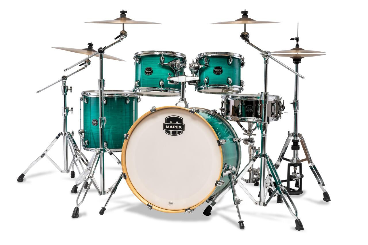 Mapex Armory 22" Rock Fusion Acoustic Shell Pack in Jade Stone Burst Mapex Armory 22" Rock Fusion Acoustic Shell Pack in Jade Stone Burst