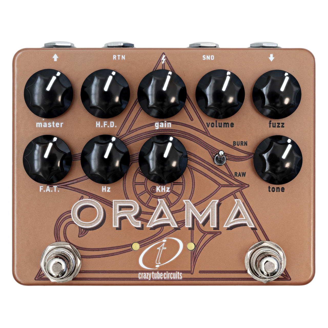 Crazy Tube Circuits Orama Dual Drive Amp in a Box & Fuzz Pedal Crazy Tube Circuits Orama Dual Drive Amp in a Box & Fuzz Pedal