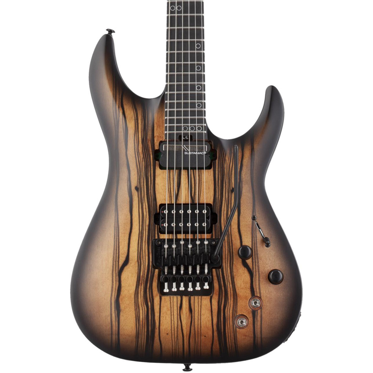 Schecter C-1 FR-S Pale Moon Electric Guitar in Natural Satin Black Burst Schecter C-1 FR-S Pale Moon Electric Guitar in Natural Satin Black Burst