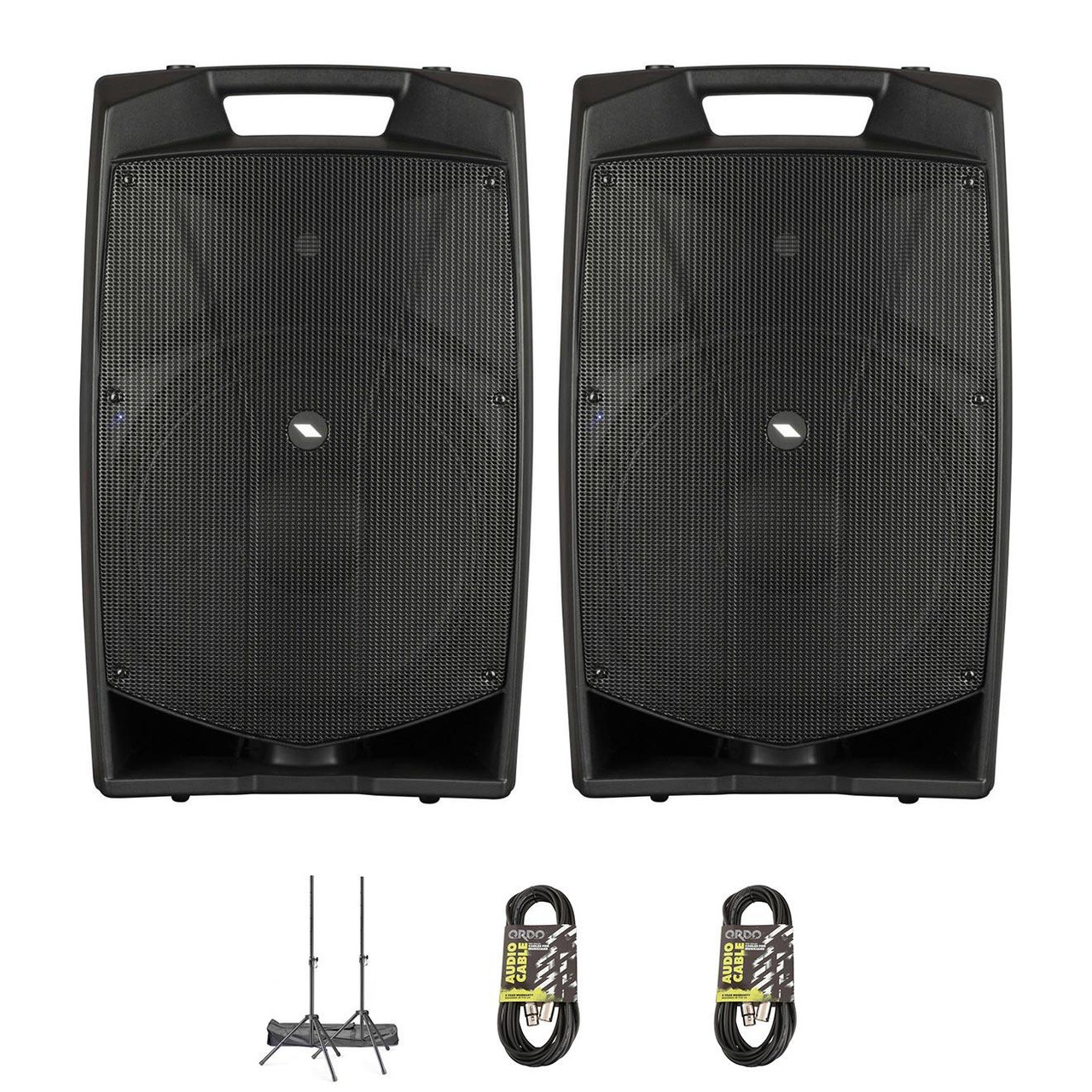 Proel V12PRO Active Speaker Bundle with Stands and Cable Proel V12PRO Active Speaker Bundle with Stands and Cable