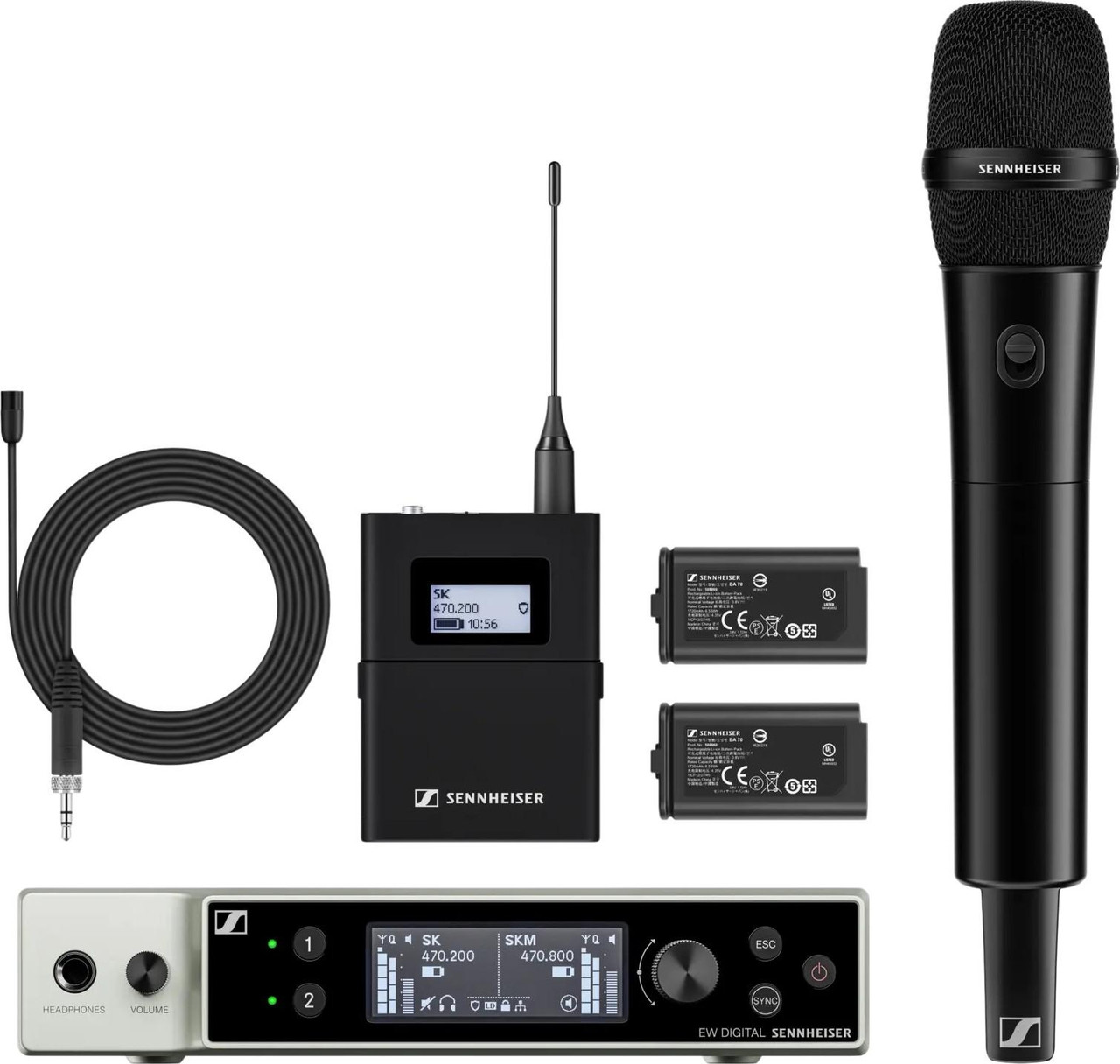 Sennheiser EW-DX EM 2 Digital Wireless Handheld Set
