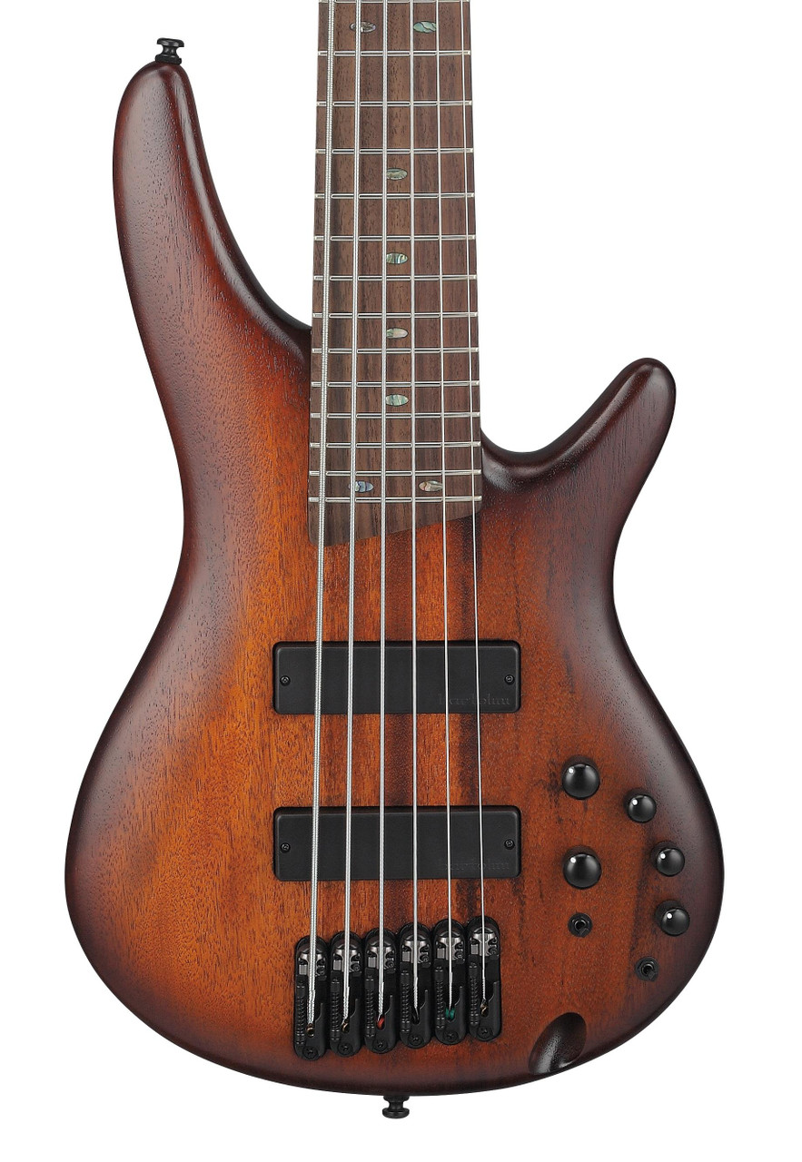 Ibanez SR506A-MHL 6-String Bass Guitar in Mahogany Brown Burst Low Gloss Ibanez SR506A-MHL 6-String Bass Guitar in Mahogany Brown Burst Low Gloss