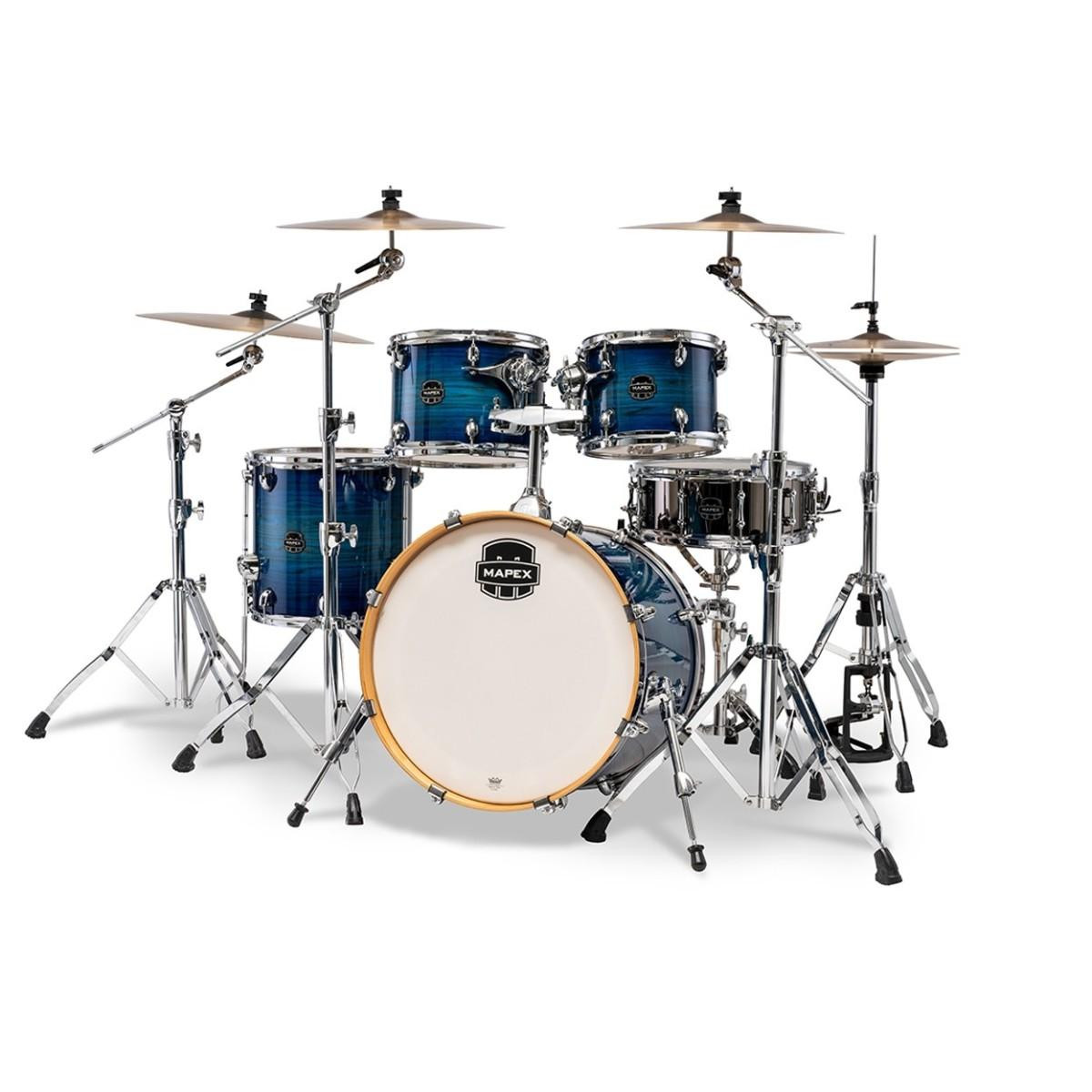 Mapex Armory 20" Fusion Acoustic Shell Pack in Blue Wave Burst Mapex Armory 20" Fusion Acoustic Shell Pack in Blue Wave Burst