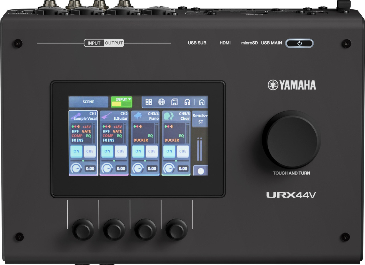 Yamaha URX44V-B Premium Audio Interface with Video THRU Yamaha URX44V-B Premium Audio Interface with Video THRU