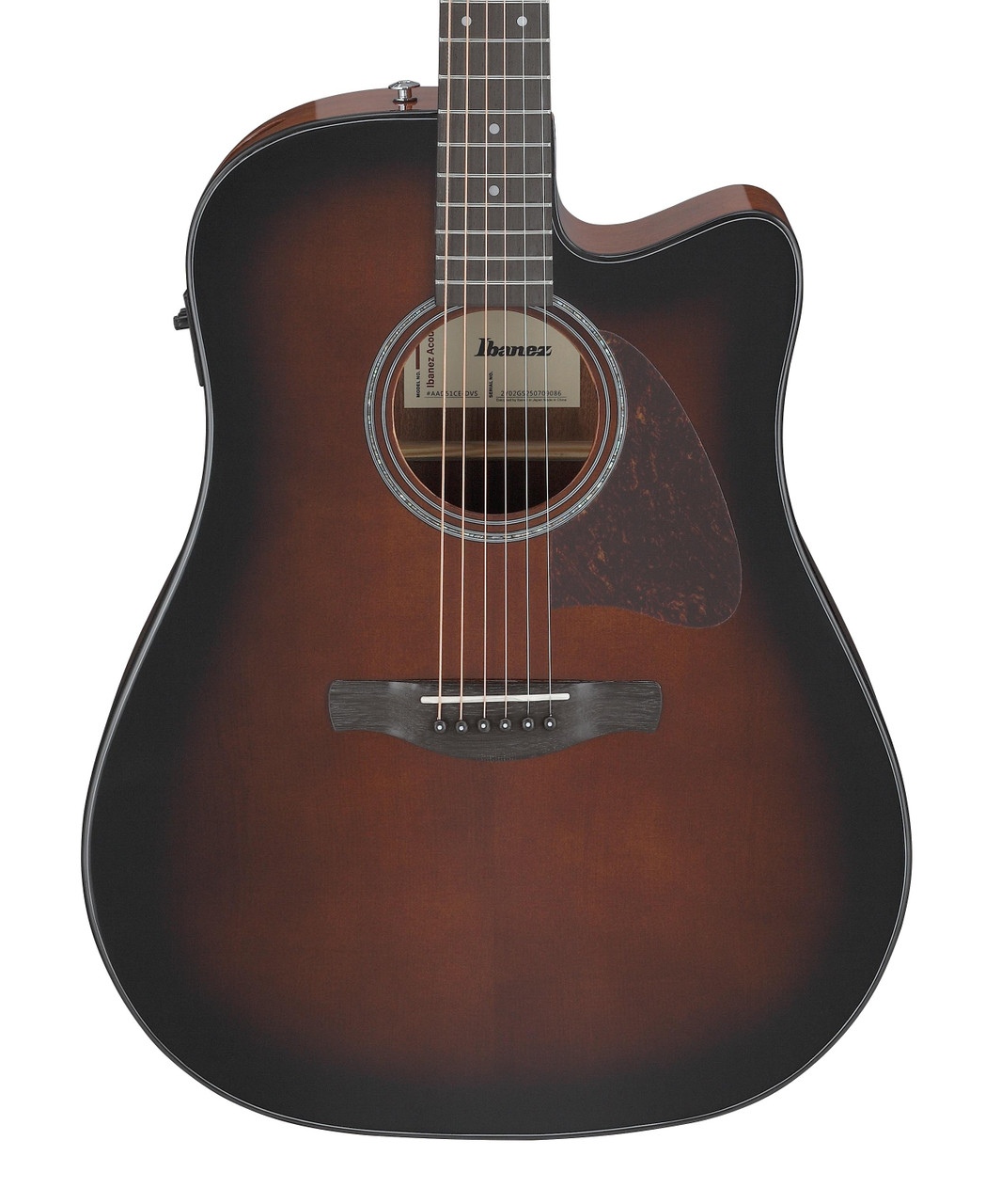 Ibanez AAD51CE-DVS Electro Acoustic Guitar in Dark Violin Sunburst High Gloss Ibanez AAD51CE-DVS Electro Acoustic Guitar in Dark Violin Sunburst High Gloss