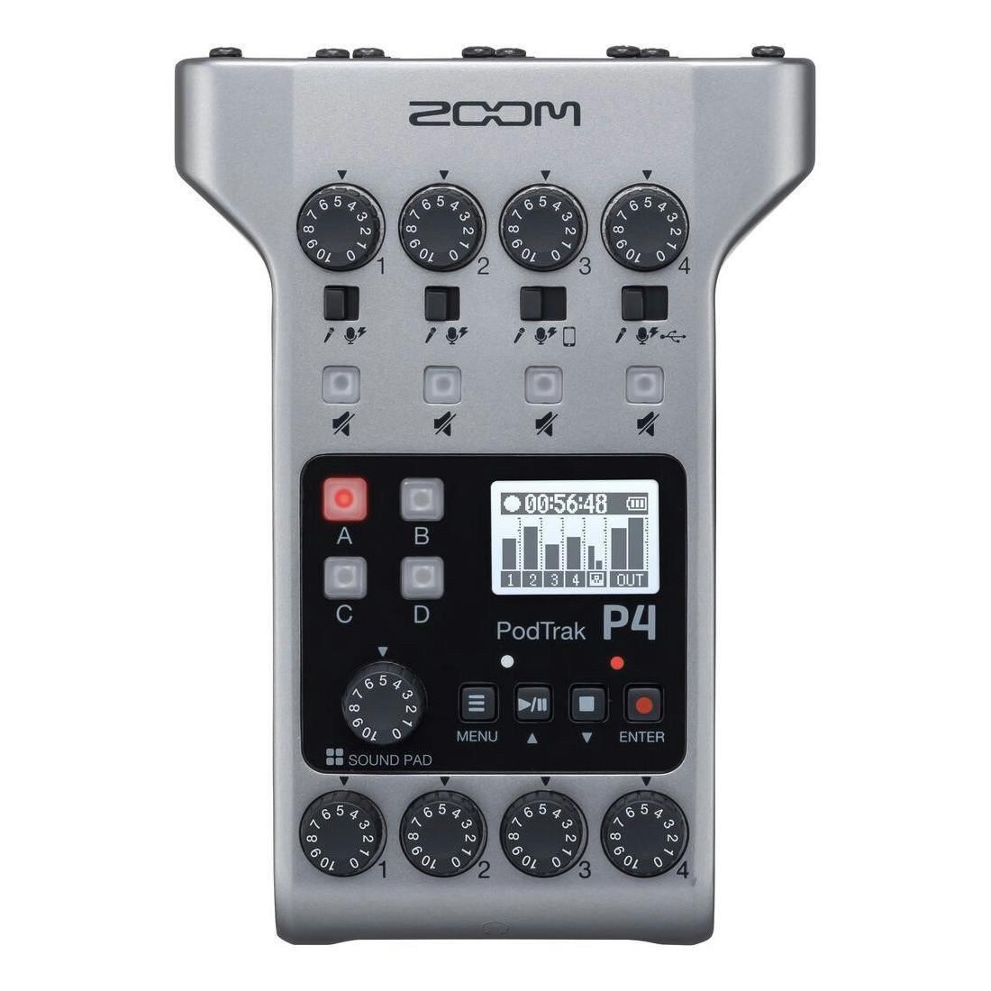 Zoom PodTrak P4 Podcast Recorder Zoom PodTrak P4 Podcast Recorder
