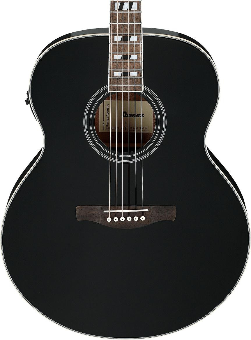 Ibanez AJ70M1E-BK Artwood Electro Acoustic Guitar in Black High Gloss