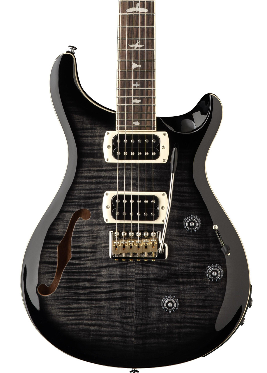 PRS SE Custom 24 Semi-Hollow Piezo Electric Guitar in Charcoal Burst (2026) PRS SE Custom 24 Semi-Hollow Piezo Electric Guitar in Charcoal Burst (2026)