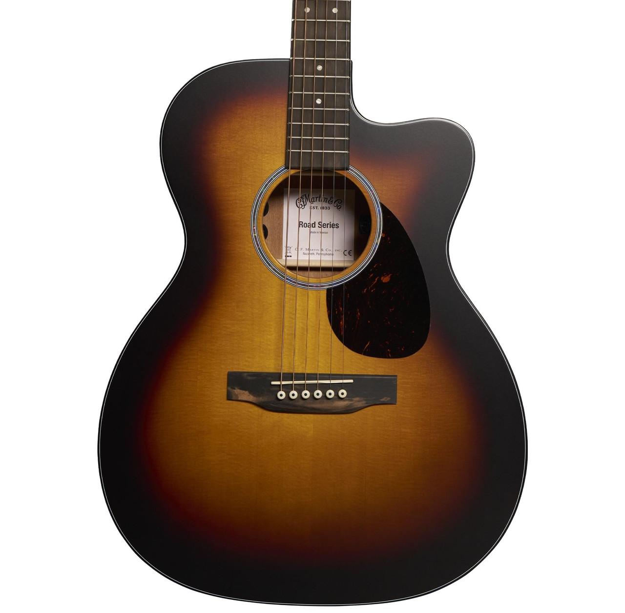 Martin Road Series OMC-10E Modern Electro Acoustic Guitar in Burst Martin Road Series OMC-10E Modern Electro Acoustic Guitar in Burst
