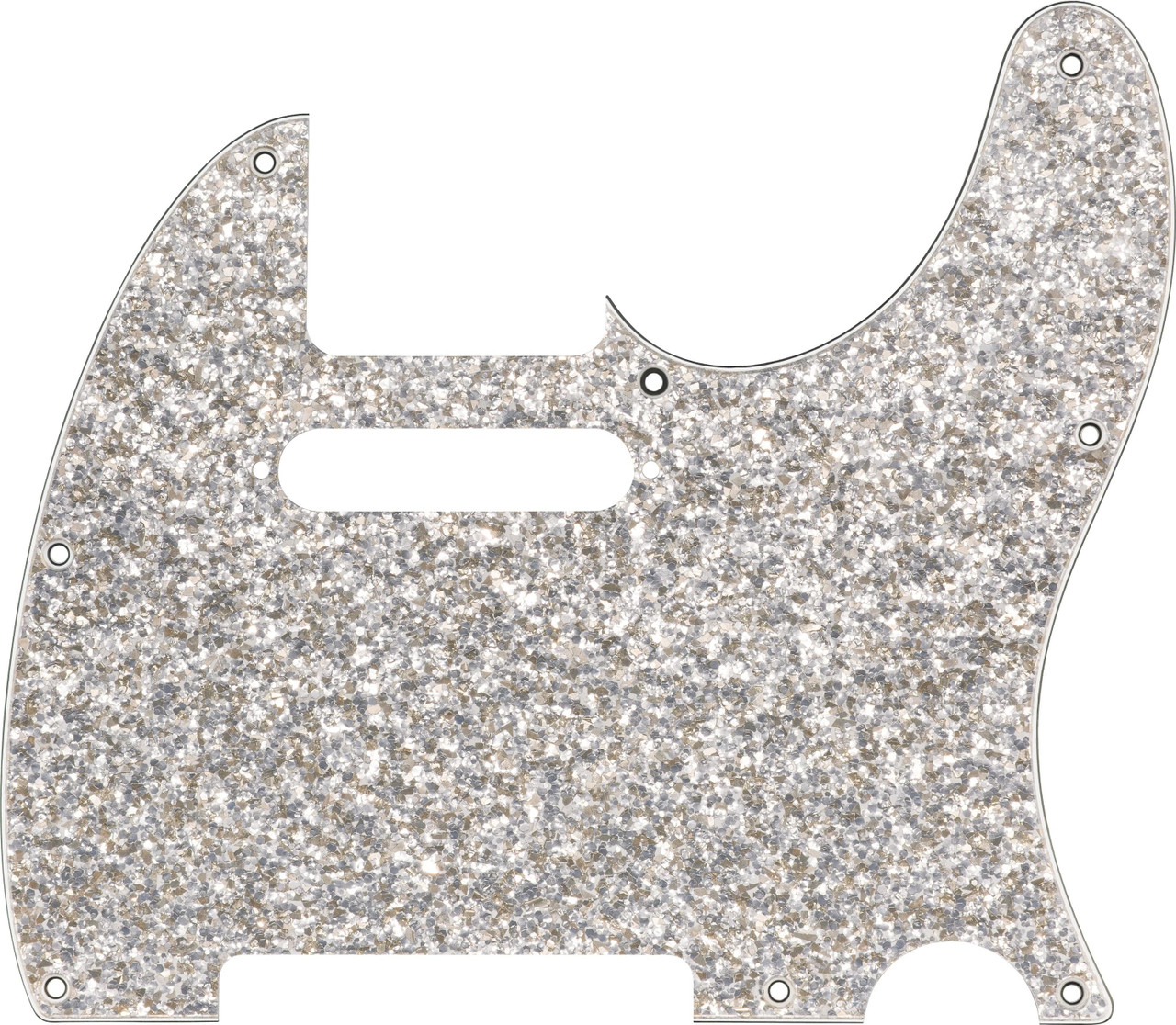 Fender Hybrid Glass/Glitter Telecaster SS Pickguard in Silver Sparkle Fender Hybrid Glass/Glitter Telecaster SS Pickguard in Silver Sparkle