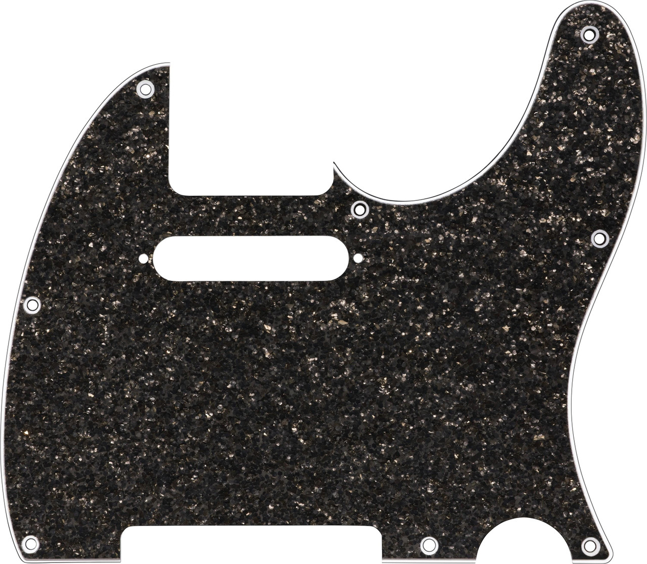 Fender Hybrid Glass/Glitter Telecaster SS Pickguard in Dark Grey Sparkle Fender Hybrid Glass/Glitter Telecaster SS Pickguard in Dark Grey Sparkle