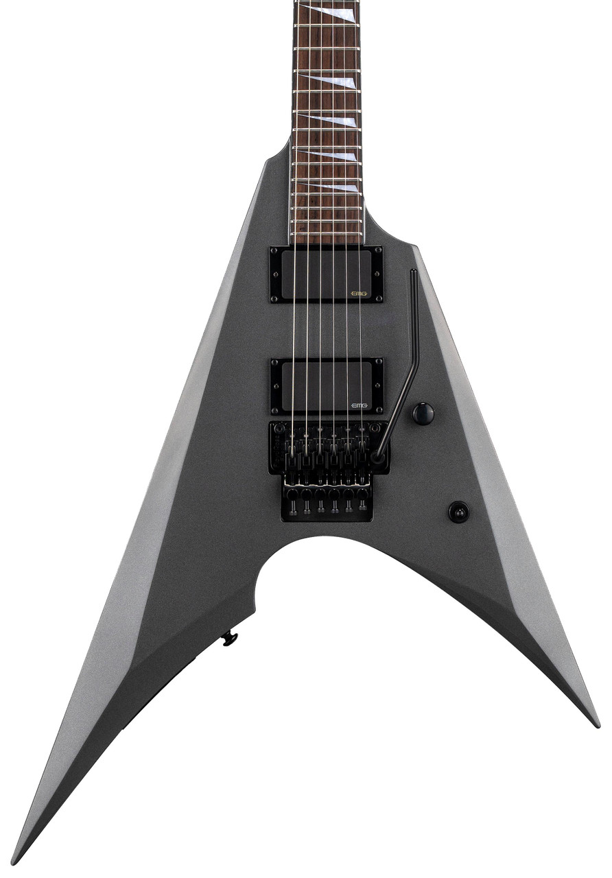 ESP Arrow Black in LTD ARROW-400 Charcoal Metallic