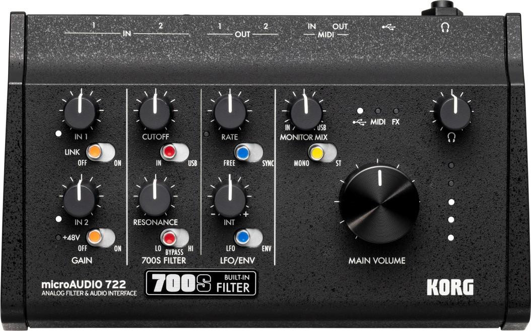 Korg microAUDIO 722 Audio Interface With Built in 700S Analogue Filter Korg microAUDIO 722 Audio Interface With Built in 700S Analogue Filter